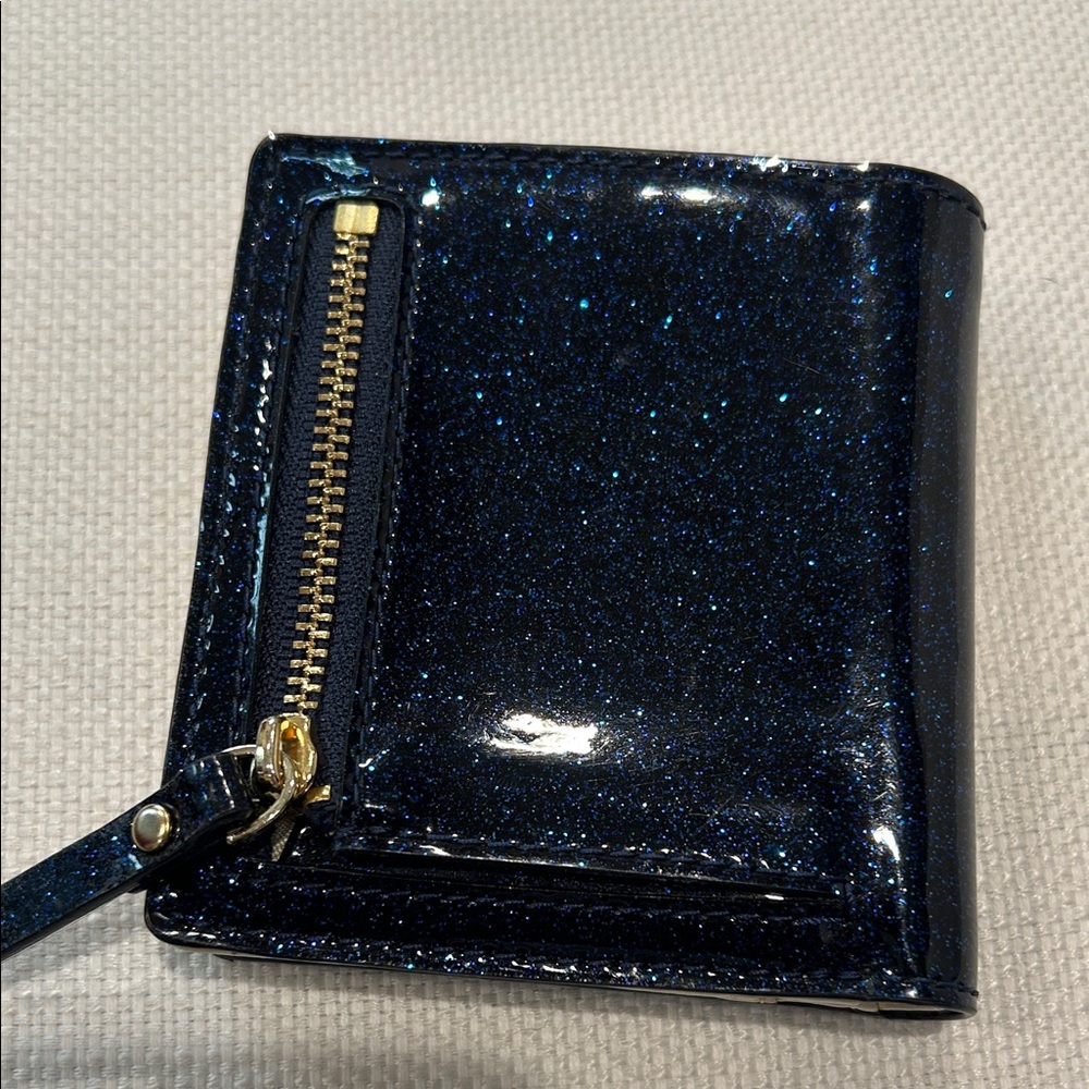 Kate Spade Midnight Blue Glitter Wallet - Picture 4 of 6